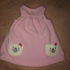Soft pink no sleeve baby dress